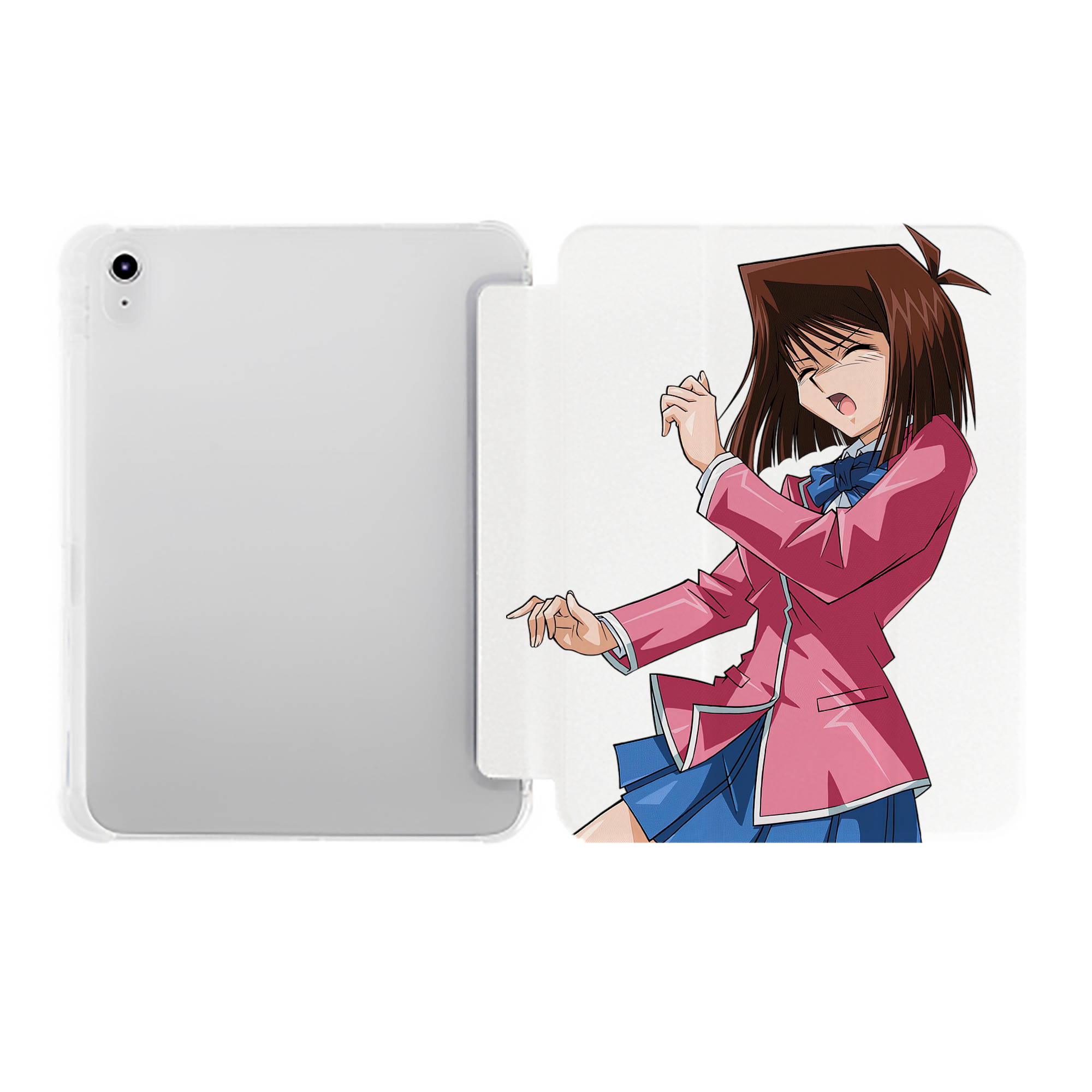 （画像用） 遊☆戯☆王 Yu-Gi-Oh! IPad ケース ペン収納付き 三つ折りスタンド PUレザー×シリコン 対応機種9.5/10.5/10.9インチ
